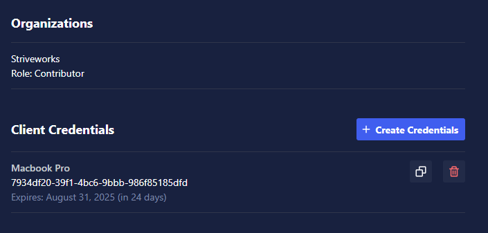 Client Credentials