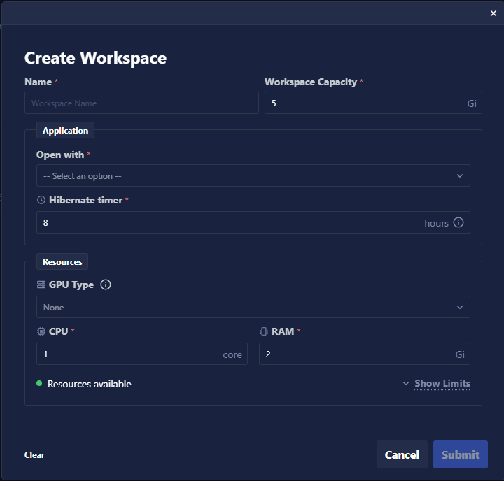 createWorkspace