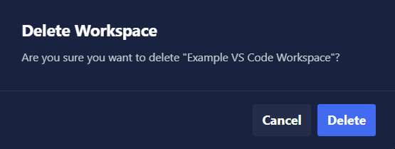 deleteWorkspace