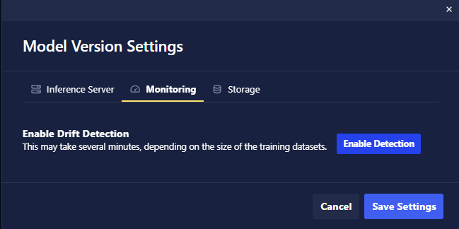 inference-server-monitoring-settings