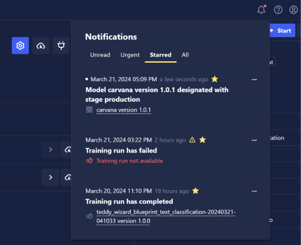 Notifications overview 