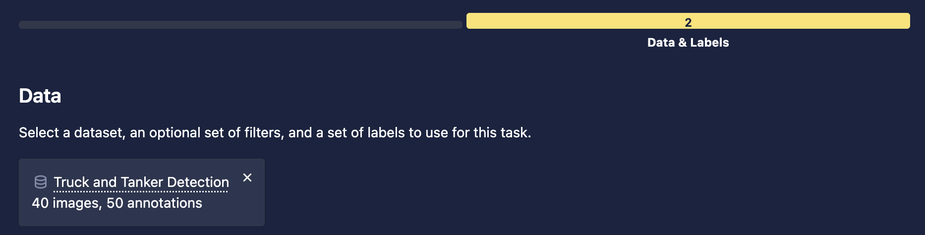 Select annotation dataset