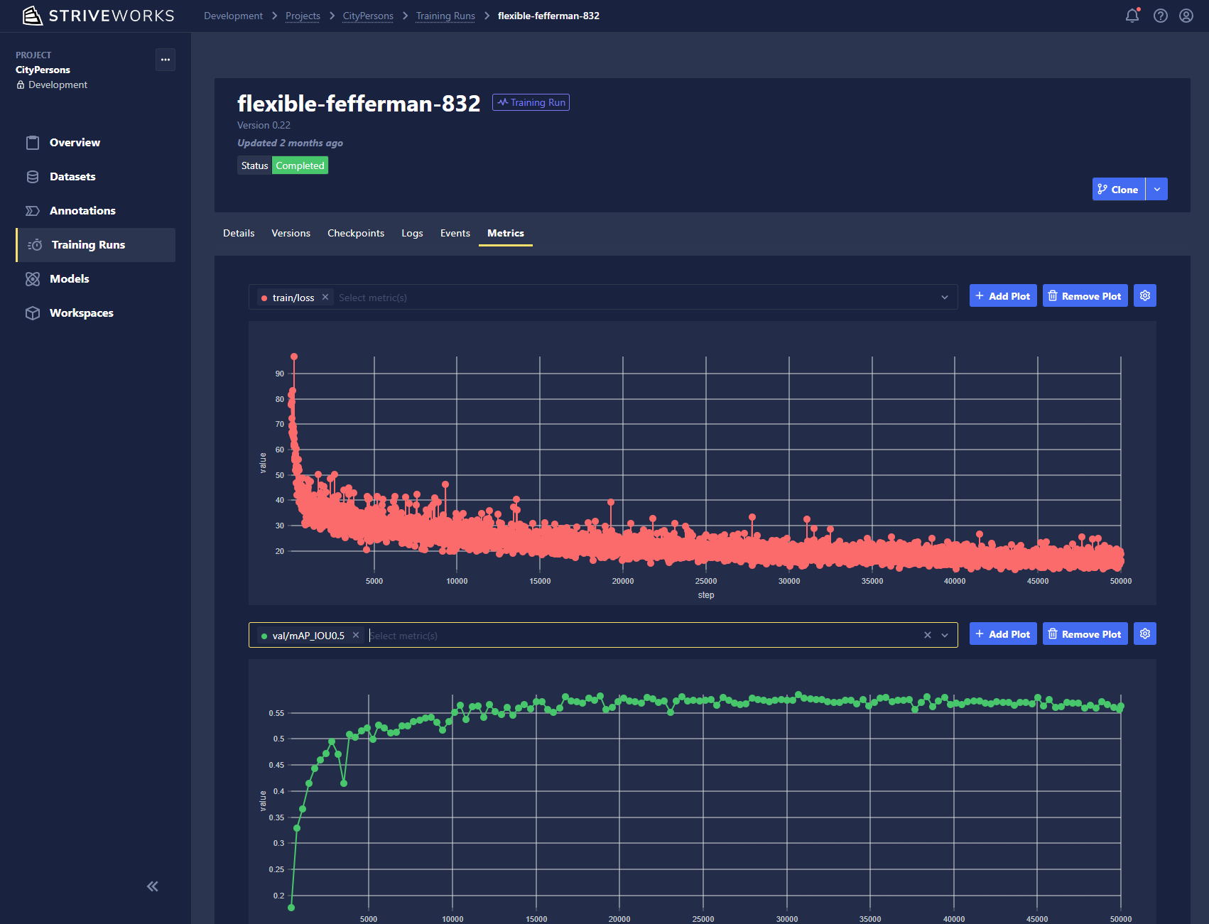 training-run-metrics