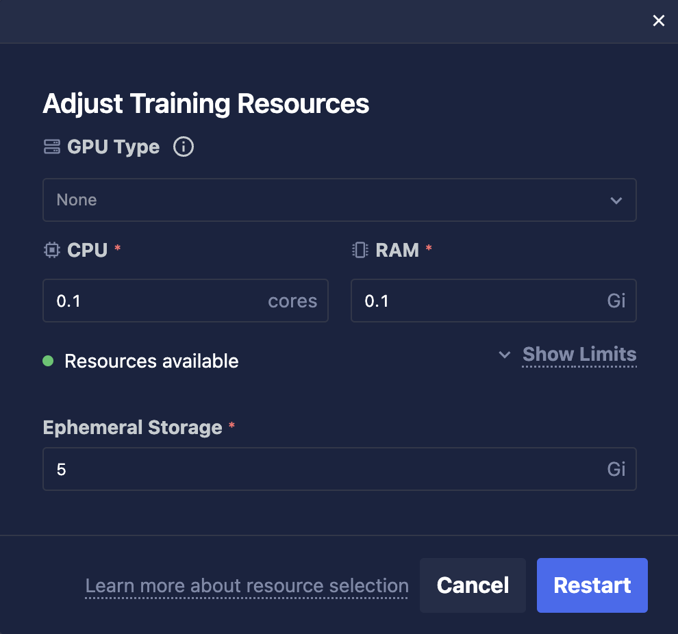training-restart-modal