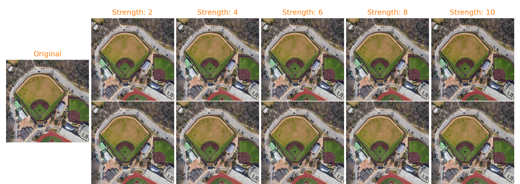 Examples of varying image posterize threshold