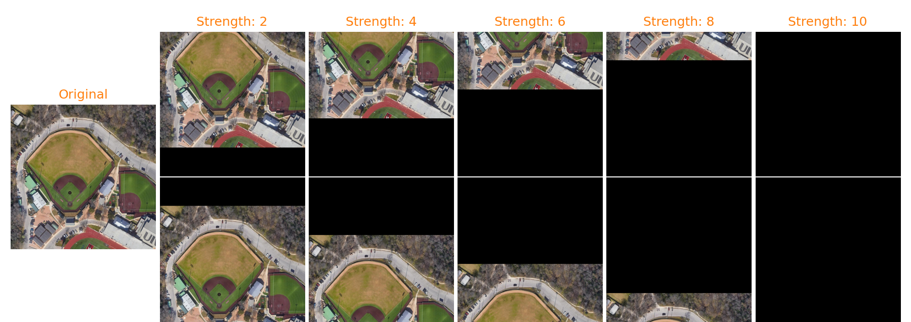 Examples of varying image color level